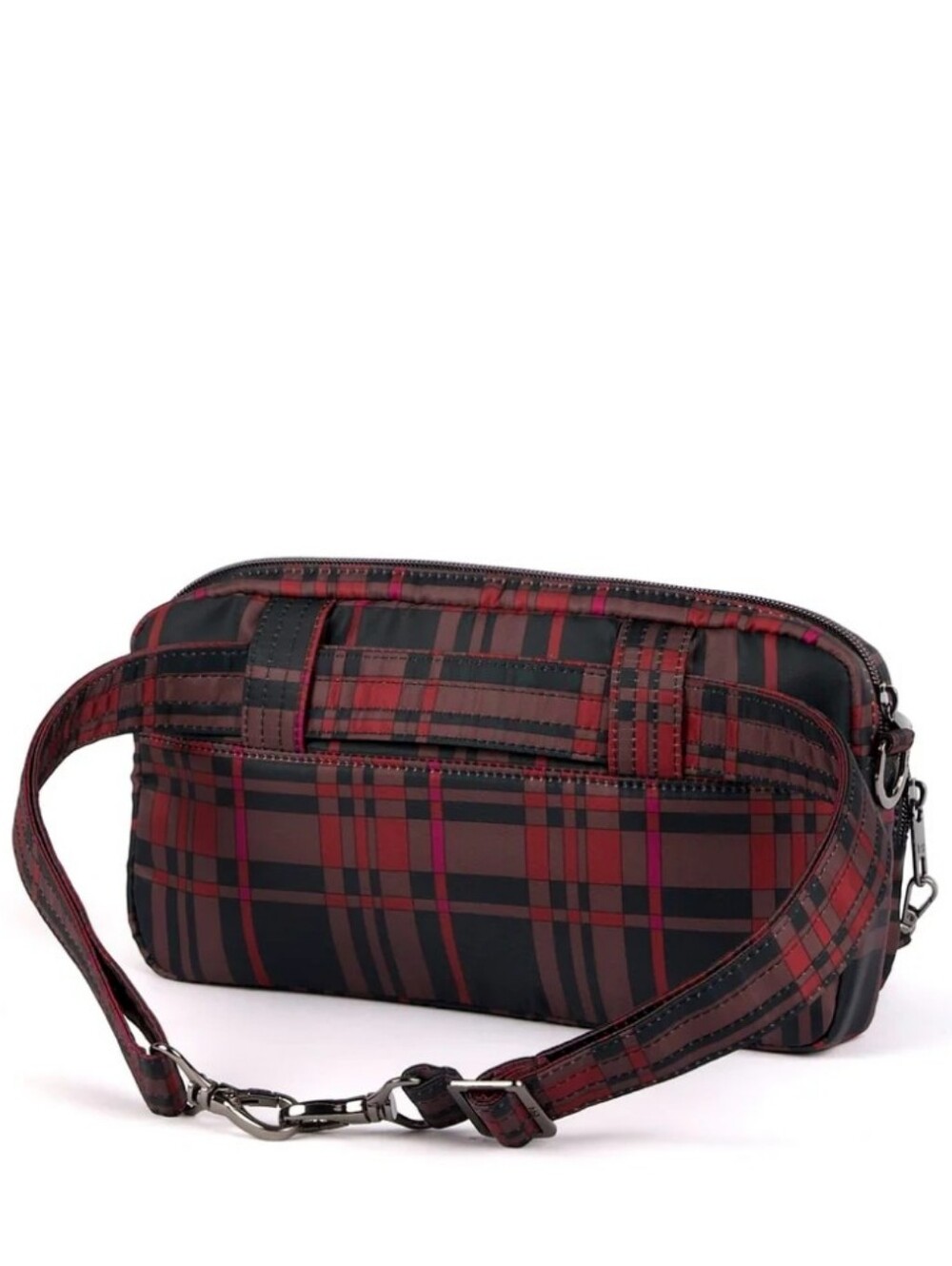 $75 Retail NWT Lug Belt Bag, Sling, & Crossbody Bag In Berry Plaid (HTF!) - Picture 11 of 14